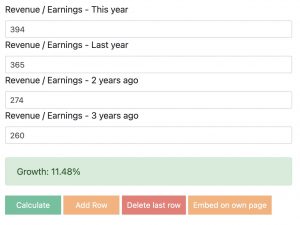 How to Find Data? 5 Average Growth Revenue Apple